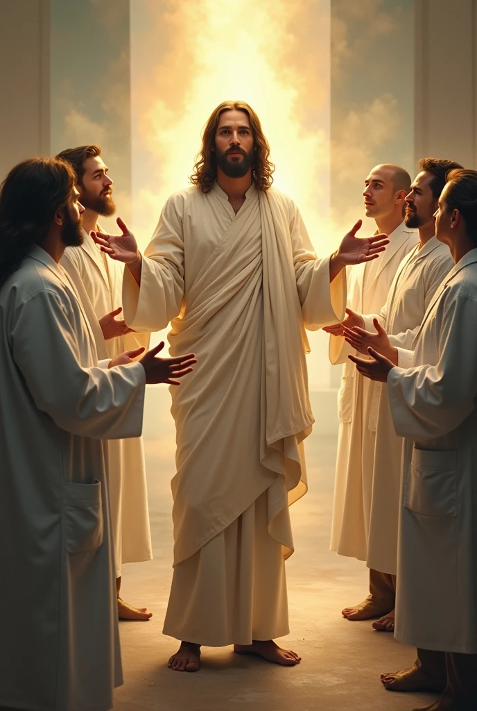 Jesus Christ guiding doctors 