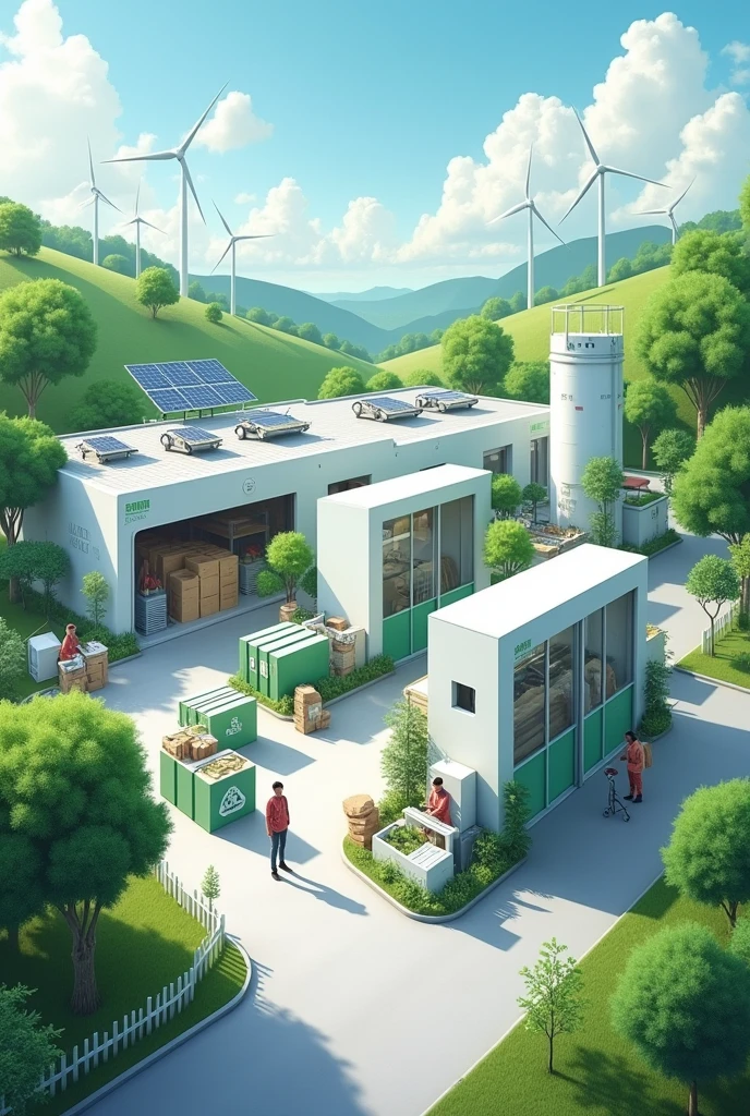 Photo of a sustainable green styrofoam company 