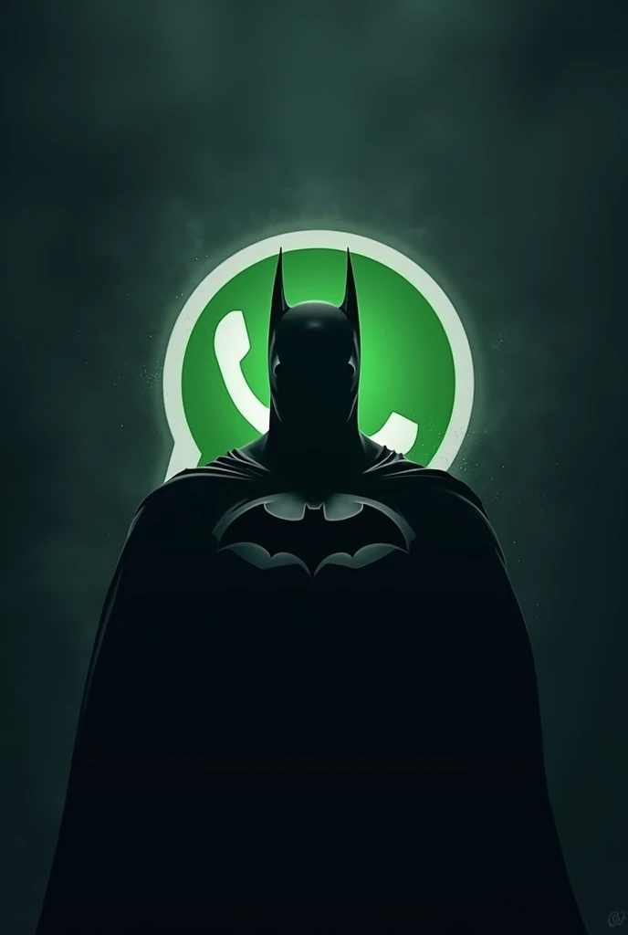 Logo whatsapp + Batman