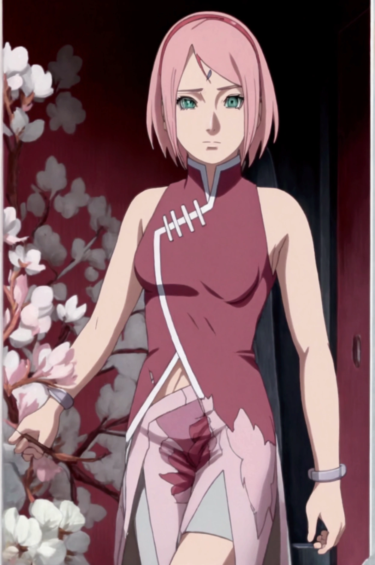 neckleace,character Sakura Haruno , do anime Naruto, sexly
