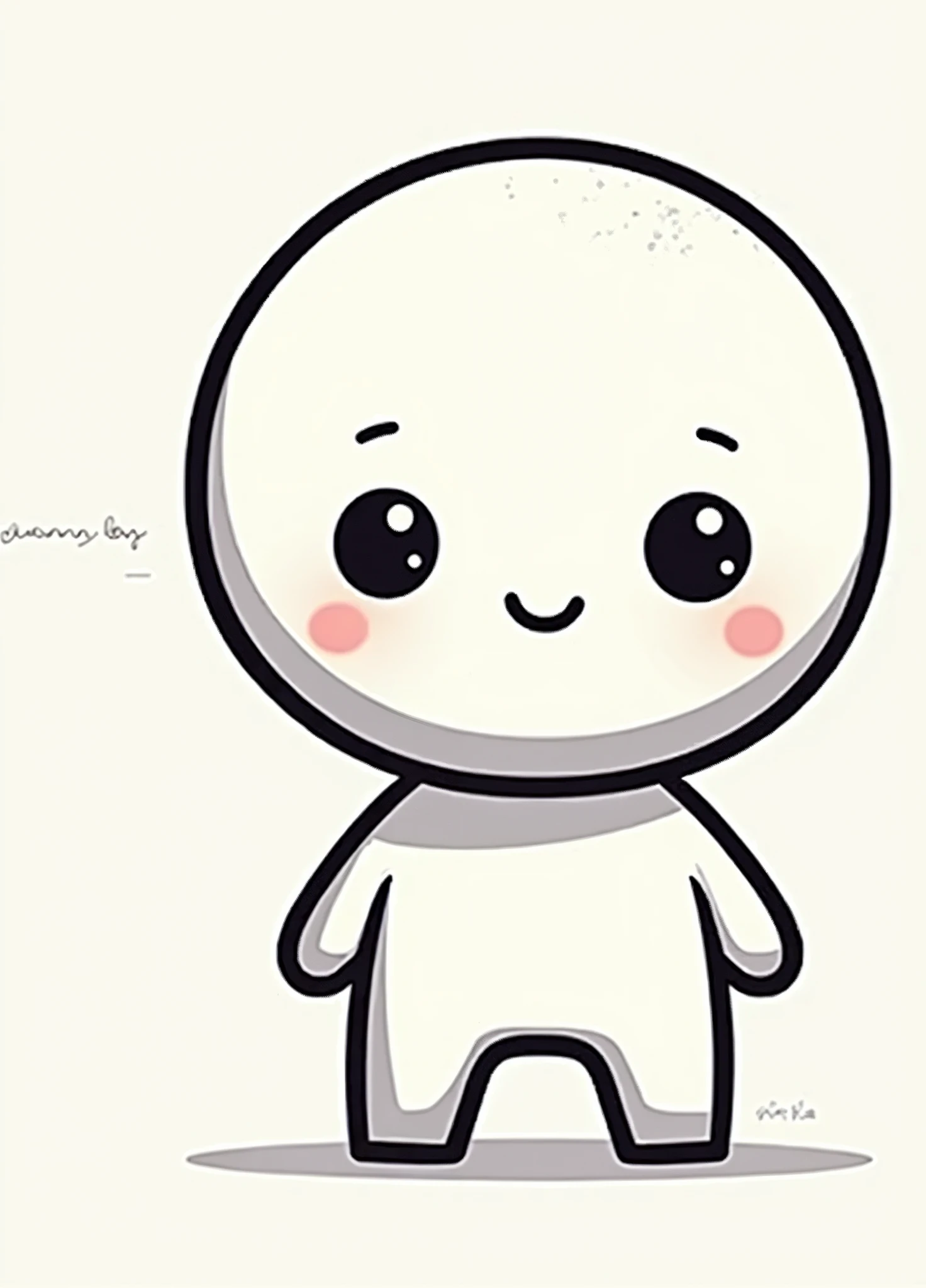 Personnage simple en 2d qui salut de la main