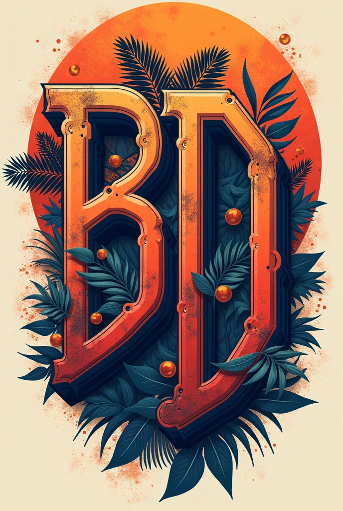 Print of a t-shirt with the name EBD, creative