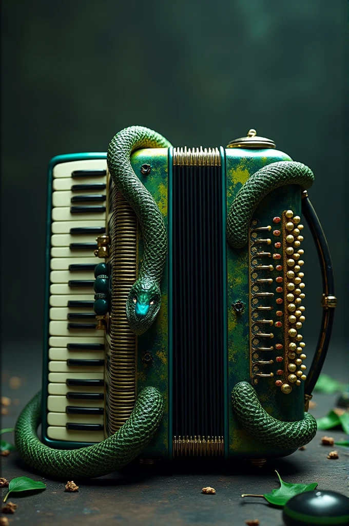 Accordion with venom design