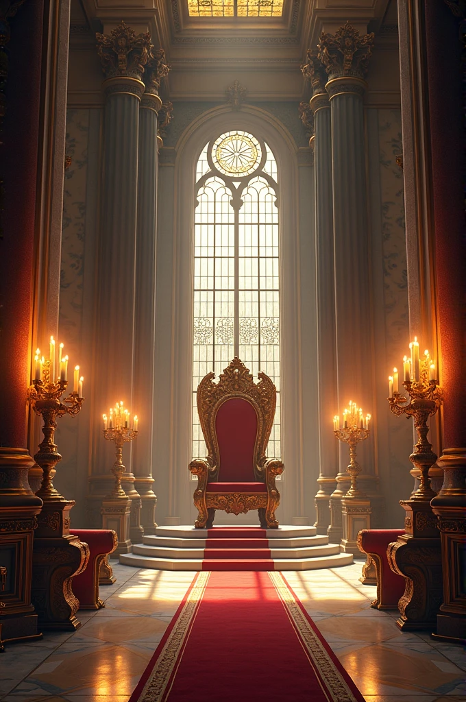 A throne room in a palace