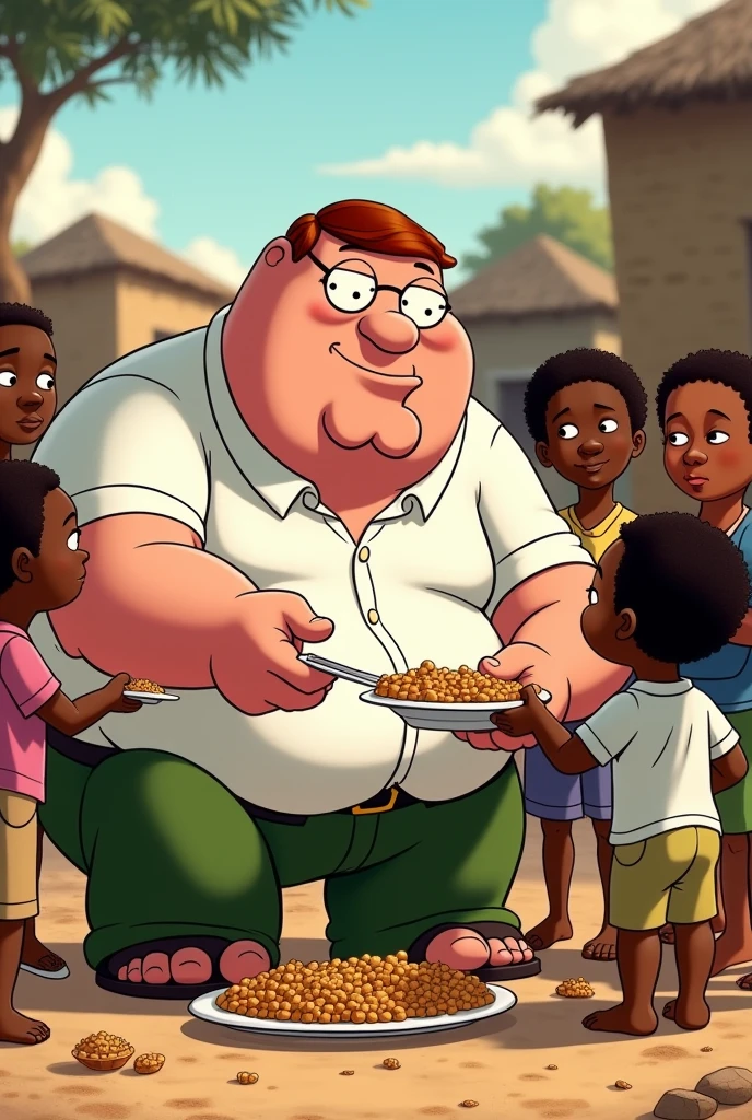 Peter Griffin with Pity feeding children in South Africa real life ...
