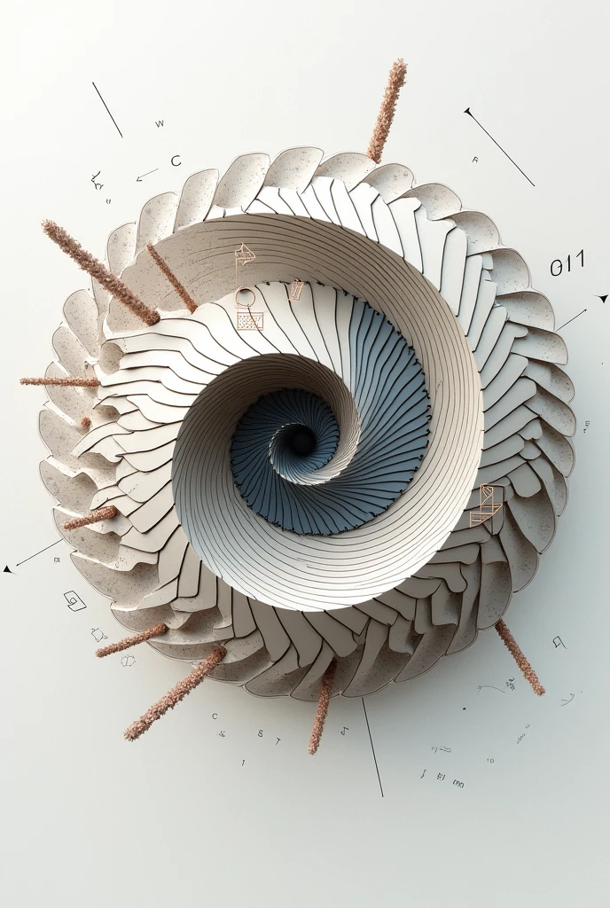 Math cover with Archimedes spiral" easy