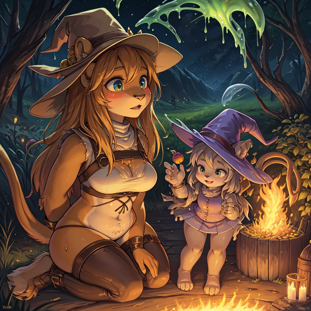 (The Wizard of ooze) , Lion, Tin Man, Scarecrow and Girl , Sensational scenes from movies , moist thin eyes , glossy lips