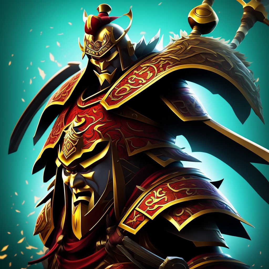 Make a logo of a samurai like league of legends teams