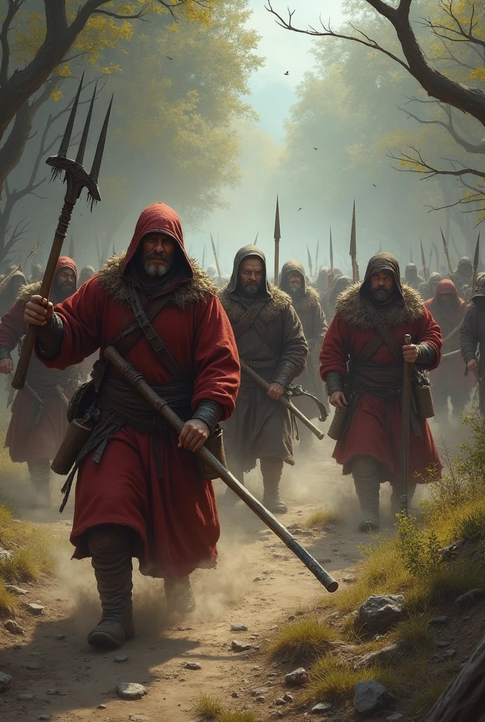 peasant warriors being ambushed
