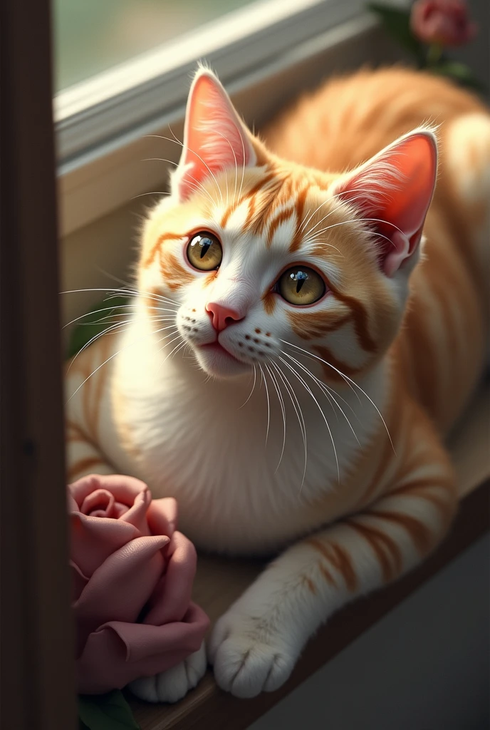 Cat seen from above 