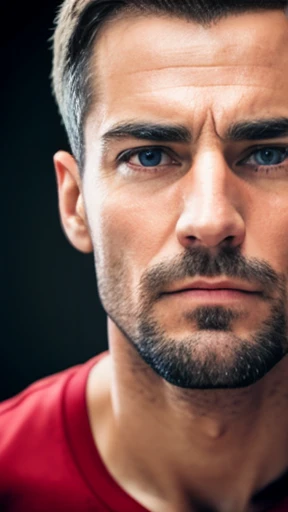A German man focus on the face