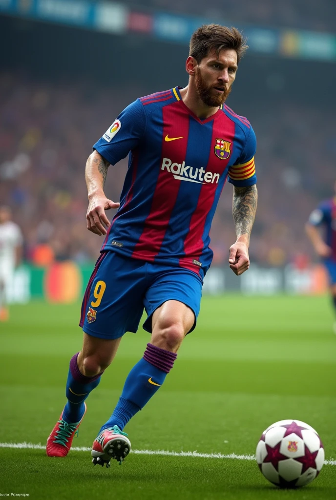 generate me an image of messi