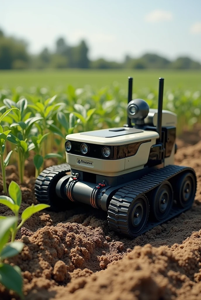 Make a three-part farming robot ,the first part that has a soil softener first ,And after that, let someone come to make plows , in the second part that has a not very advanced seed dispenser , Let it be a claw that opens the earth a little , and in the third part that it be a supplement dispenser Teach it well so that I can do it as is without it costing me