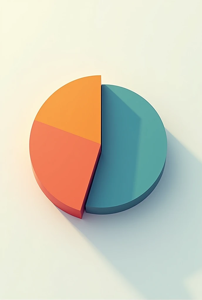 pie chart where the percentages are 17 and 83
