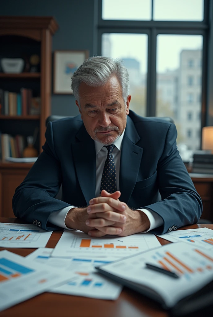 A businessman who sees his business's income decline because he did not have adequate financial planning