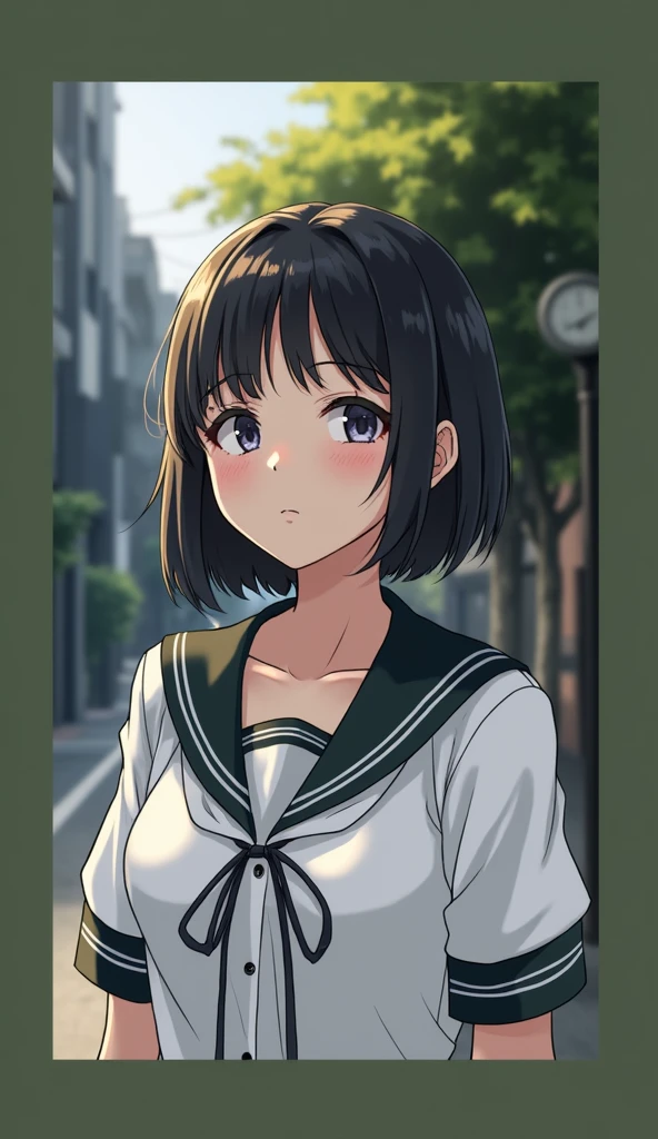 Realistic glowing skin, (発Sweat:1.8),Stand backwards,Look back at your face,Always look at the camera,(発Sweat:1.8),(Beautiful nipples in real life:1.6),,(whole body:1.9),(発Sweatしたリアルな白い肌:1.9),White socks, (Black leather shoes:1.8),
,Cold look,Cold Stare,Black Hair,short hair,Tie your hair short,Silky translucent white skin,,(Very detailed美しい顔), Great face and eyes, (Highest quality:1.4), (Very detailedな), (Very detailed CG 統合 8k 壁紙), Very detailed, High resolution raw color photos, Professional photography, Realistic portrait,Sweat,,(A Cup:1.9),(Flat Chest:1.9),(Very small breasts:1.9),(Breast augmentation:0.1),(Small breasts beginning to swell:1.9),(Breasts during puberty:1.9),
, (少女のwhole bodyの詳細なRAW写真), Canon EOS R5 250mm, Sharp focus, Cinema Lighting, (No makeup:1.2), Fine skin, Delicate collarbone,,(Ultra-high resolution:1.6), (Realistic:1.6),,(Japanese junior high school girls:1.9),(whole body:1.8),(Sweatが滴る肌:1.9),(Black pleated skirt for the lower body only:1.9),(Sweatで滲んだ肌:1.9),(Age is :1.9),(Raise one hand above your head:2),(Topless:1.9),Height is 155cm,Non-erect, thin nipples,very small nipples,Natural nipples,Real girl nipples,Not disgusting nipples