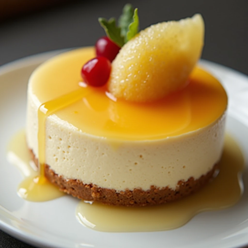 
Brandy Cheesecake with Honey and Lemon: A cheesecake that captures the flavor of brandy, the traditional alcoholic beverage of Colombia, with a touch of honey and lemon to balance and make the flavor more accessible. This dessert could become a sensation, playing with a beloved cultural element.
