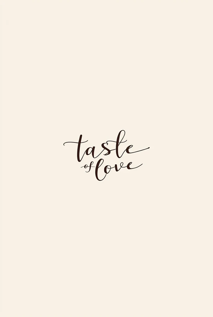 I need a logo for a restaurant whose name is: Taste of love, in the logo i need you to make it minimalist, and put the name: Taste of love
Seja criativo