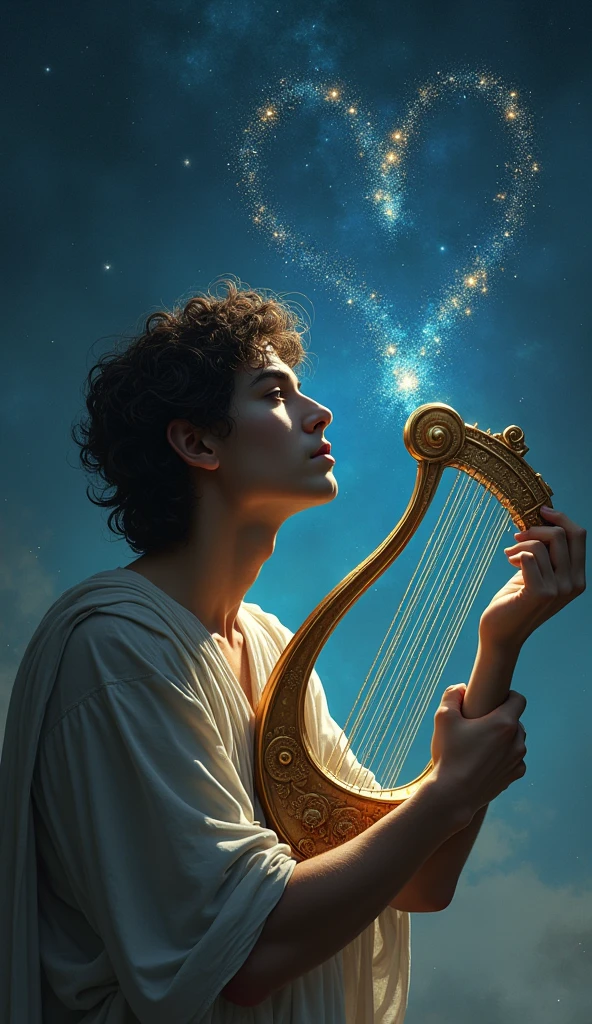 Orpheus descended into the underworld and, with your music, persuadiu Hades a devolvê-la. however, Orpheus disobeyed the conditions and lost Eurydice forever. after his death, Zeus placed Orpheus's lyre in the sky as the constellation Lyra, so that his enchanting music could be remembered forever, shining among the stars as a symbol of the power of art and love.