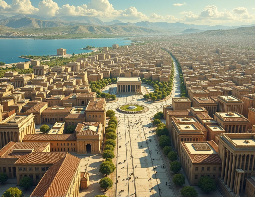 Hippodamian urban planning in the ancient city of Miletus