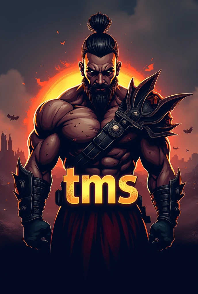 Battle royal Gaming logo name with “TMS” 8k