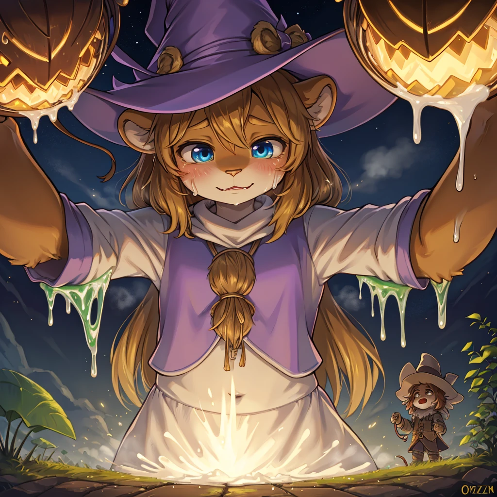 (The Wizard of ooze) , Lion, Tin Man, Scarecrow and Girl , Sensational scenes from movies , moist thin eyes , glossy lips , Swollen cheeks, steamy breath , look of pain , Condensed milk ,