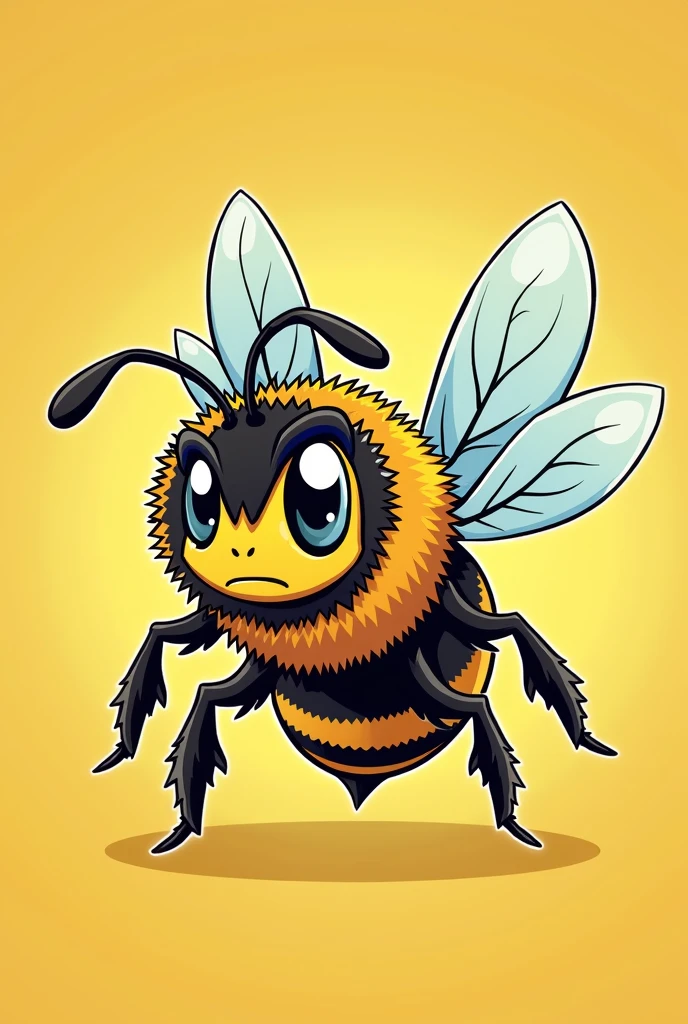 angry bee cartoon 