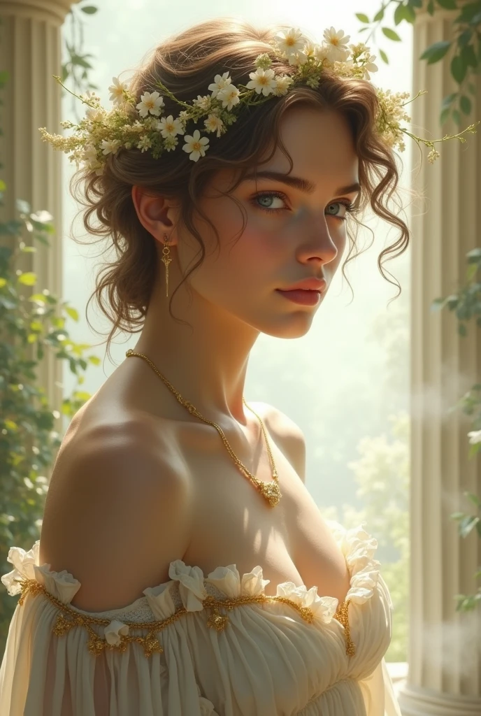 A boy, He is the son of Aphrodite, Ah, she inherits beauty from her