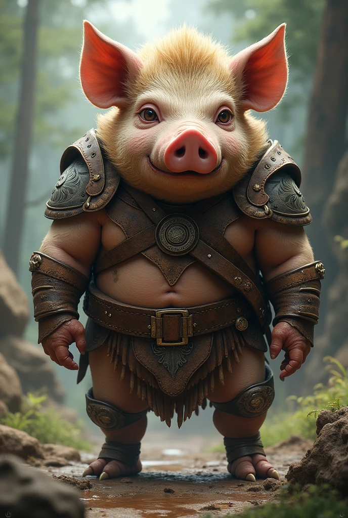 A younger warrior pig