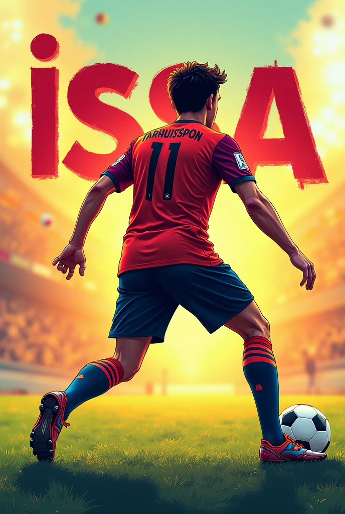    A soccer player with a tucked-in back created the name Issa.
