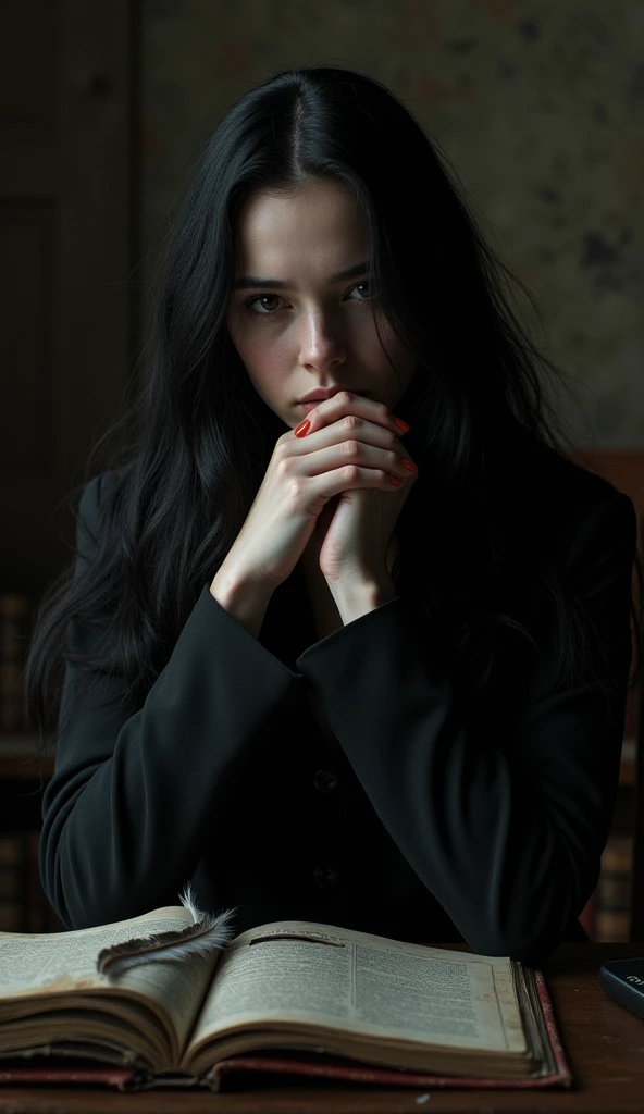 billie eilish, dark academia style, nude