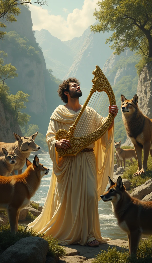 Orpheus enchanted all living beings with his music, and his lyre had the power to calm storms and tame wild beasts.