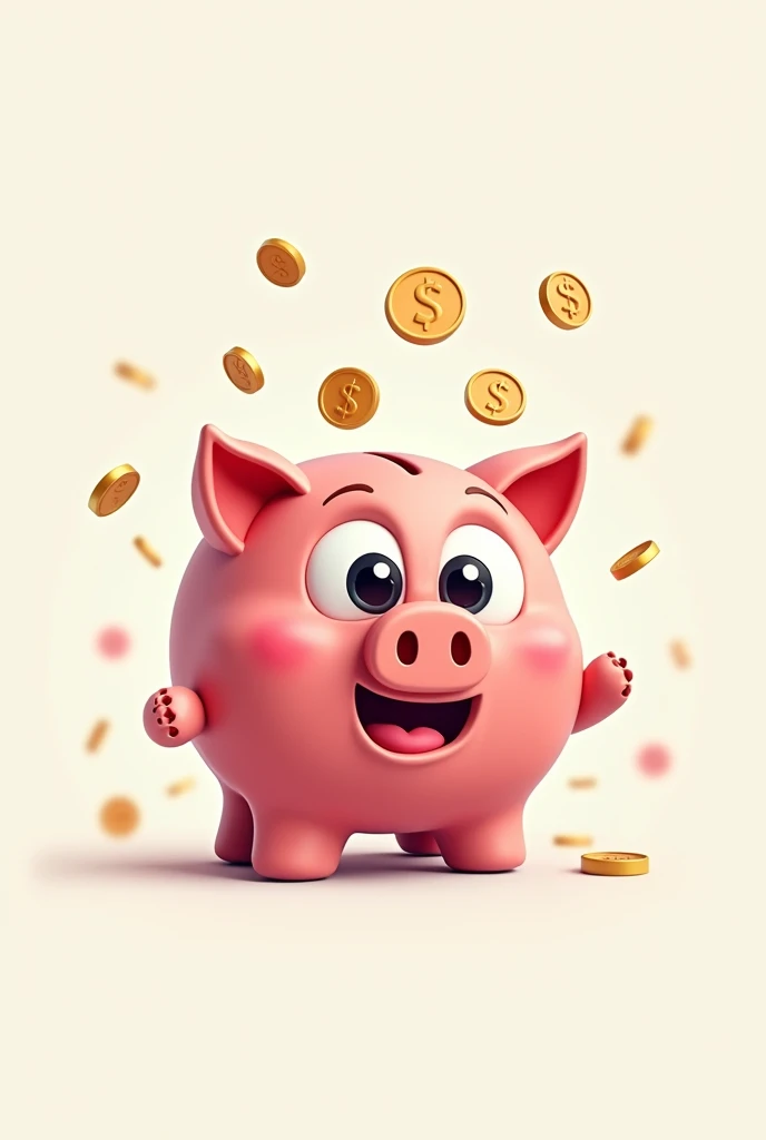 generate a logo called alcamax that has to do with animated piggy banks