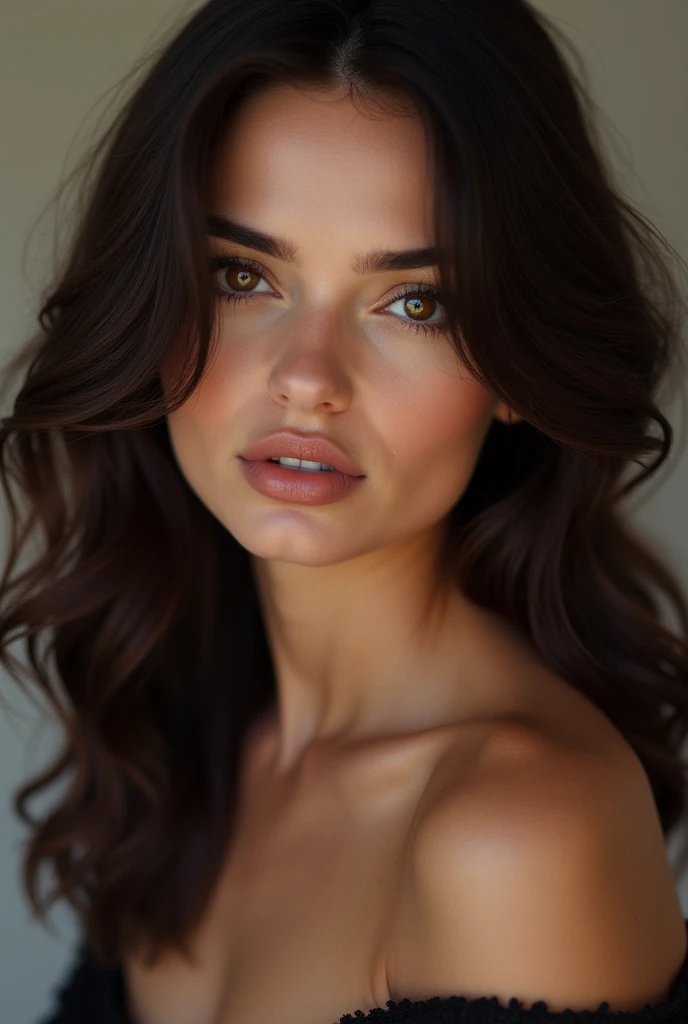 A sexy brunette woman