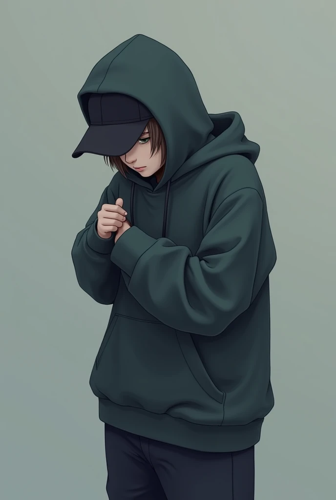 a ager who doesn't like to show his face and doesn't attract much attention