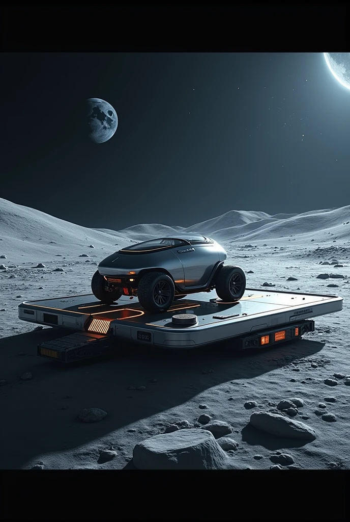 charging platform for moon rover