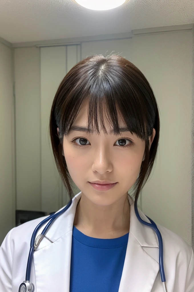 ((Highest quality)), ((masterpiece)), (detailed),Perfect Face,Japanese,Female doctor,White