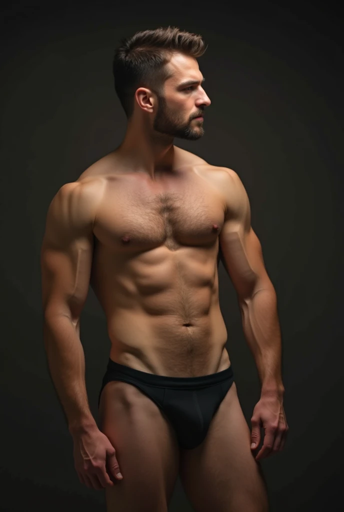 Naked man showing his dick