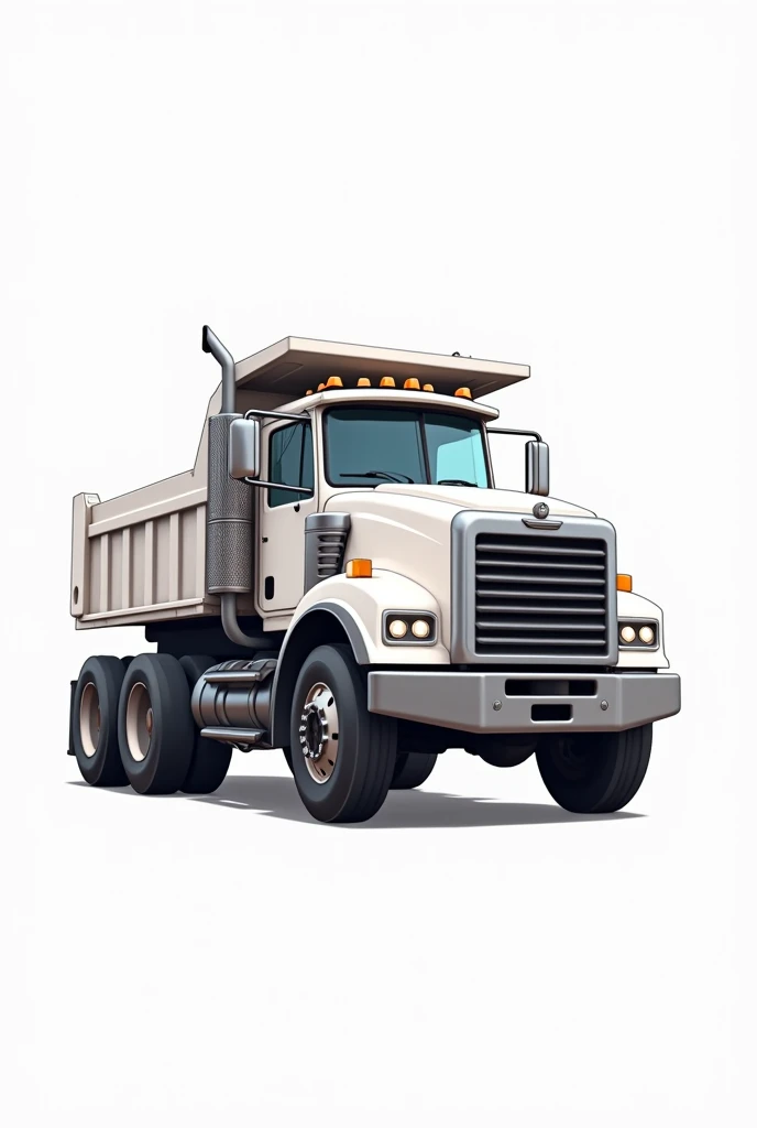 ANIMATED WHITE KODIAK DUMP TRUCK LOGO LOS TRUQUEROS DE JOGURE