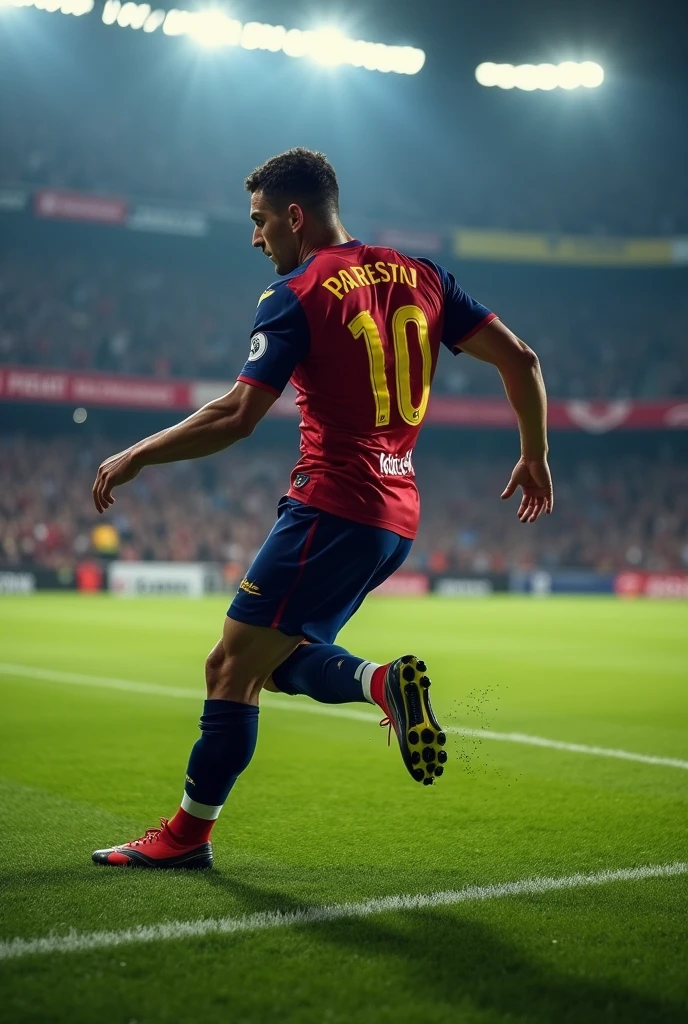 créé un joueur de football qui se retournait en tournant le dos