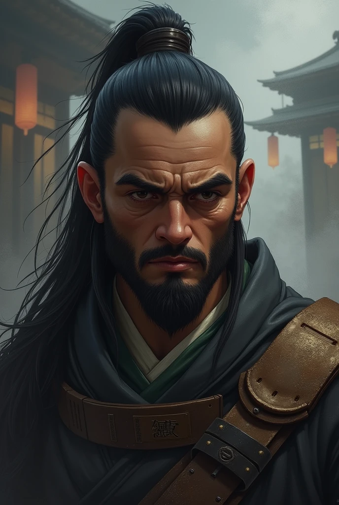 Create for me an image of the sad hanzo character from overwatch 2