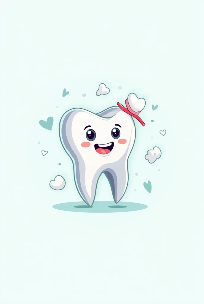 Create a cartoon-style logo related to dentistry to use as a highlight cover on Instagram