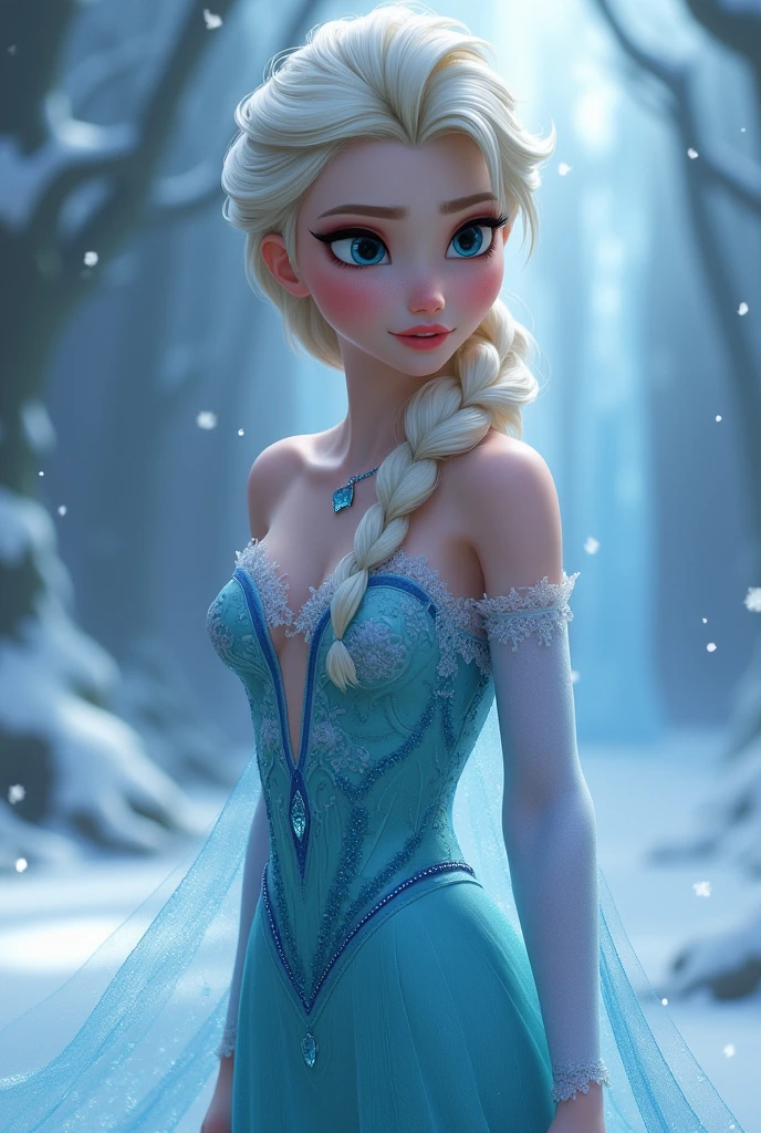 Elsa from frozen half naked

