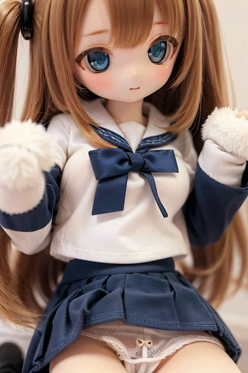 
Doll、Doll、delicate、detailed、high quality、High resolution、４hair、high quality、long Hair、long hair、Brown Hair Color、Turquoise Eyes、uniform、high school 、Big Breasts、Sailor suit、Ultra-mini pleated skirt、Navy Blue Skirt、loose socks、Pure white panties、Shiny panty fabric、Crotch close-up