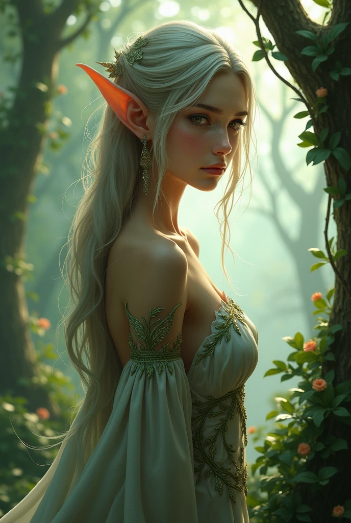 Create a video game or anime elf for your profile background
