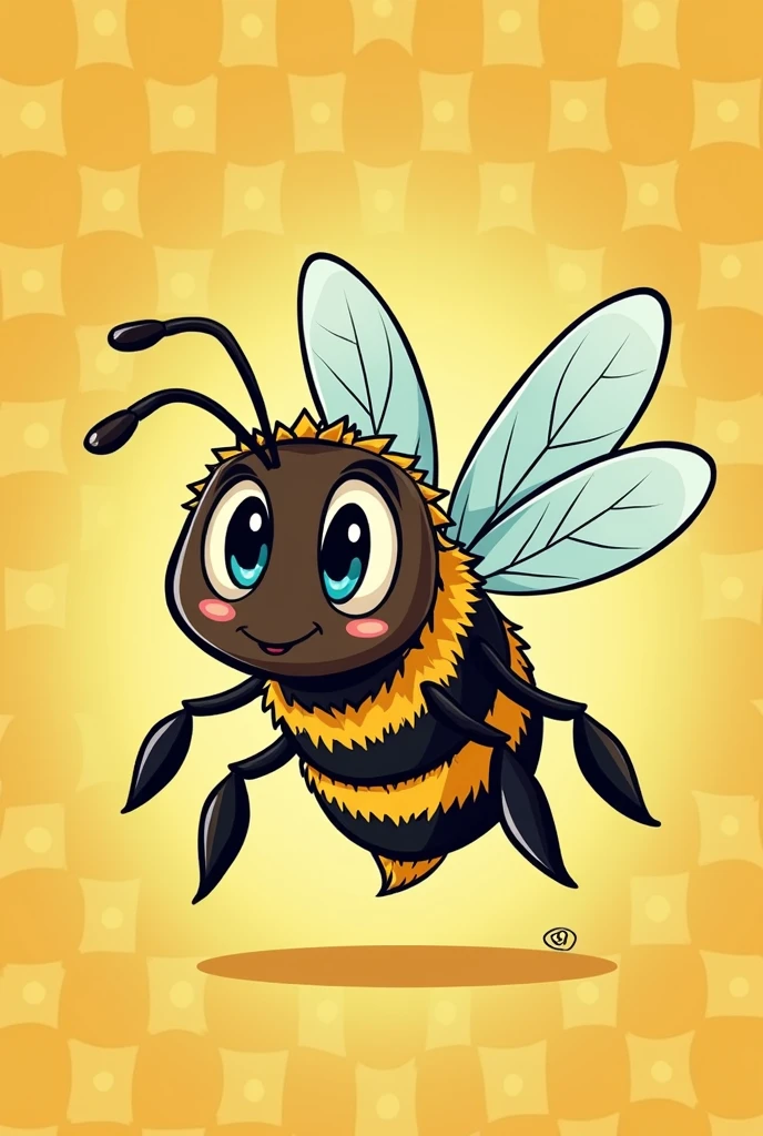 two friendly bees