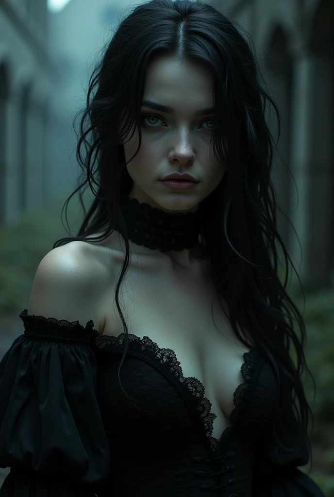 naked gothic girl