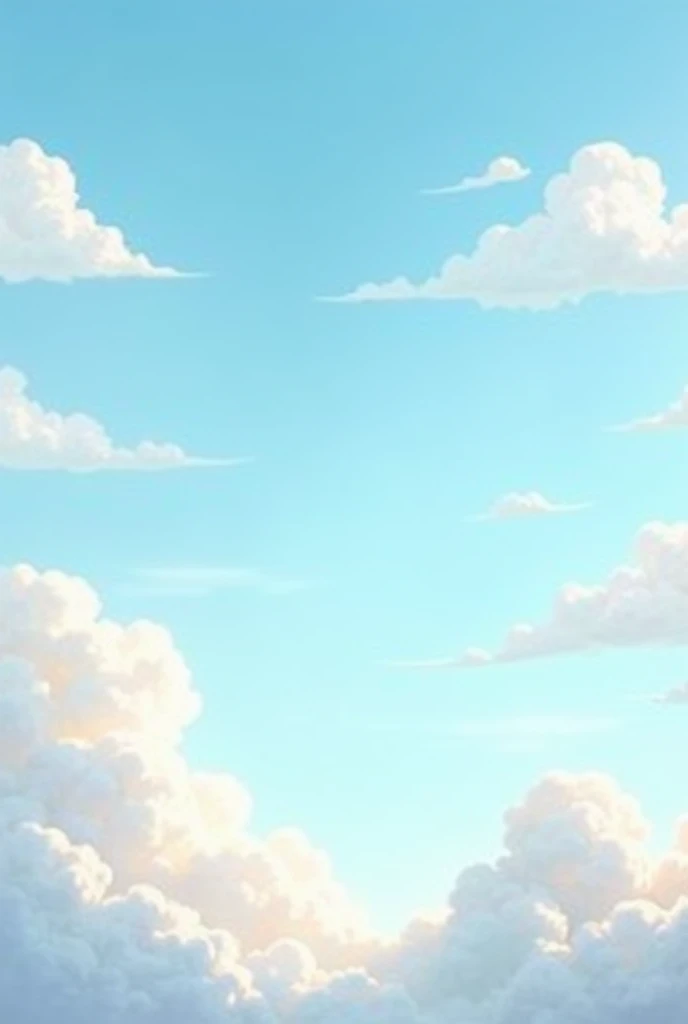 Create a sky and cloud background image for kids 