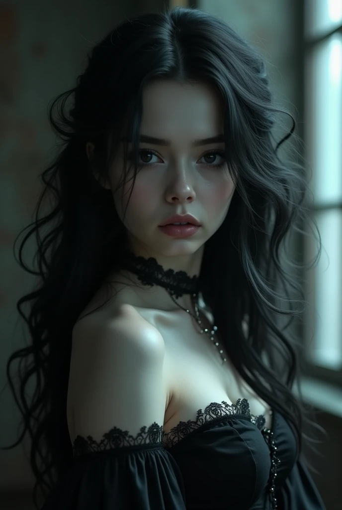naked gothic girl