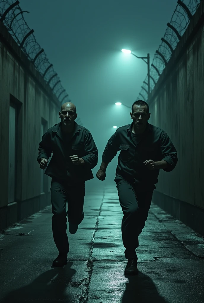 two men escaping from prison